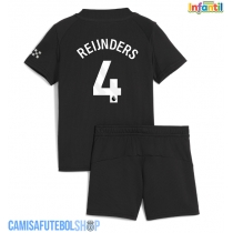 Camisa de time de futebol Manchester City Tijjani Reijnders #4 Replicas 2º Equipamento Infantil 2025-26 Manga Curta (+ Calças curtas)